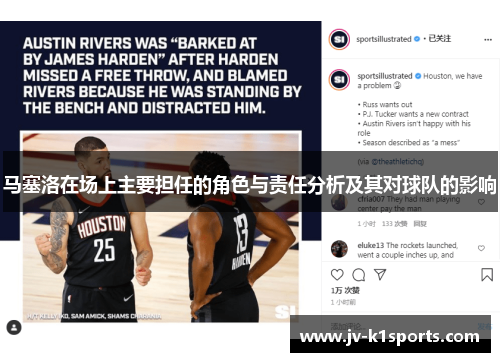 马塞洛在场上主要担任的角色与责任分析及其对球队的影响